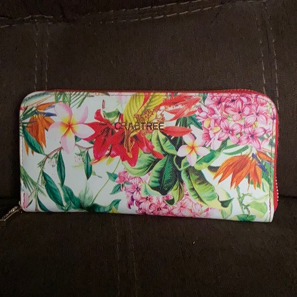 Crabtree & Evelyn Handbags - Crabtree floral wallet